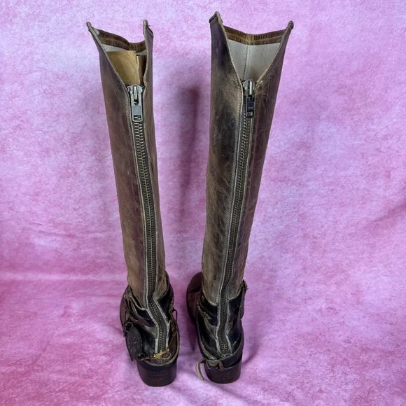 Brown Leather Knee-High Boots READ DESCRIPTION, IMPORTANT - Picture 8 of 17